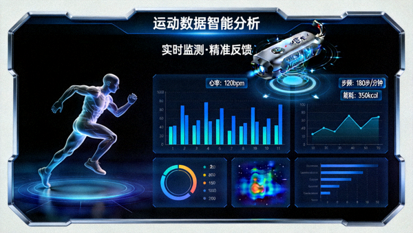 高科技运动实验室智能数据分析界面