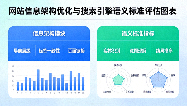 网站信息架构优化与搜索引擎语义标准评估图表