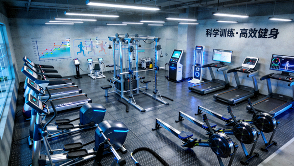 现代化健身运动器械与科学体能训练场地